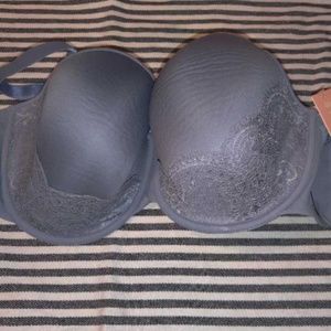 NWT Thirdlove 24/7 blue lace t-shirt bra 42E